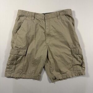 Wrangler Cargo Shorts Mens Aprox 35 Beige Cargo Pockets Outdoor Hiking Casual